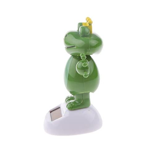 KODORIA 2pcs Solar Powered Dancing Toys Swinging Animated Bobble Head Dancer Toy Car Decor Ornament Frog Shark - Image 3