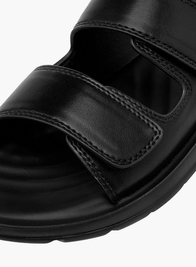 LBL by Shoexpress BLACK Men Hook & Loop Arabic Sandals for Men | Best Price UAE