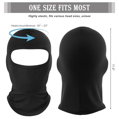 Hoiny 6 Pack Ski Mask Balaclava for Men Women, Full Face Mask Windproof Sun Protection, Face Cover for Motorcycling and Outdoor Working, Cool-Tone - Image 2