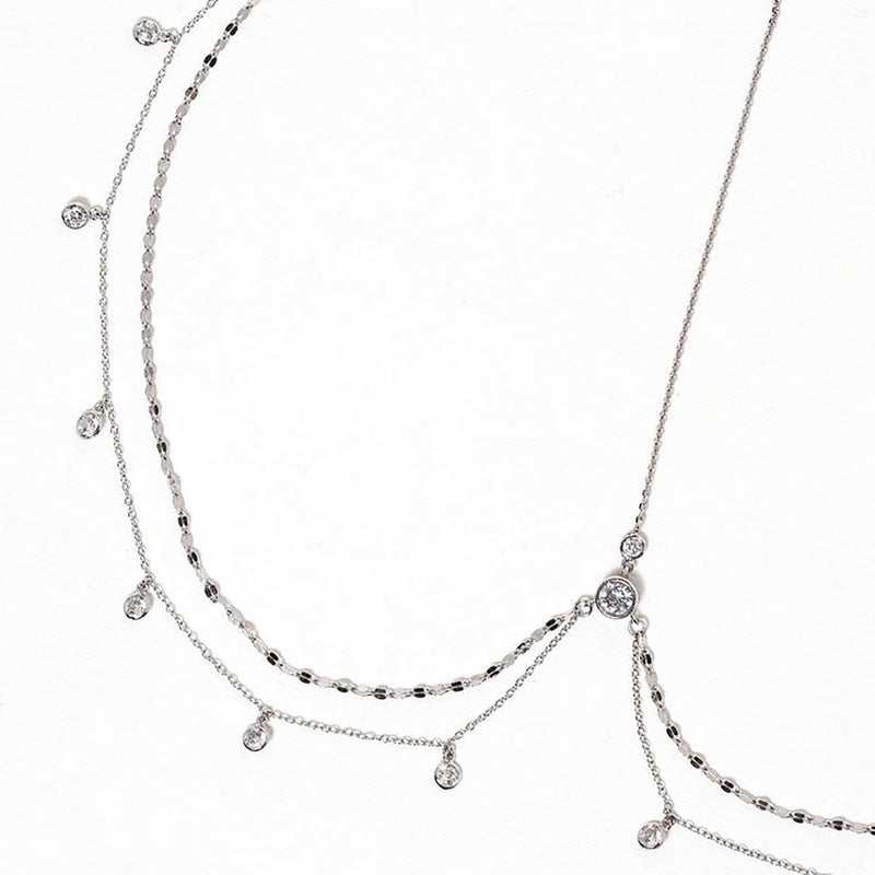 STONEFANS Rhinestone Head Chain Silver Bride Headpiece Wedding Headbands Chain Layered Festival Prom Hair Accessories for Women And Girls (silver) - Image 3
