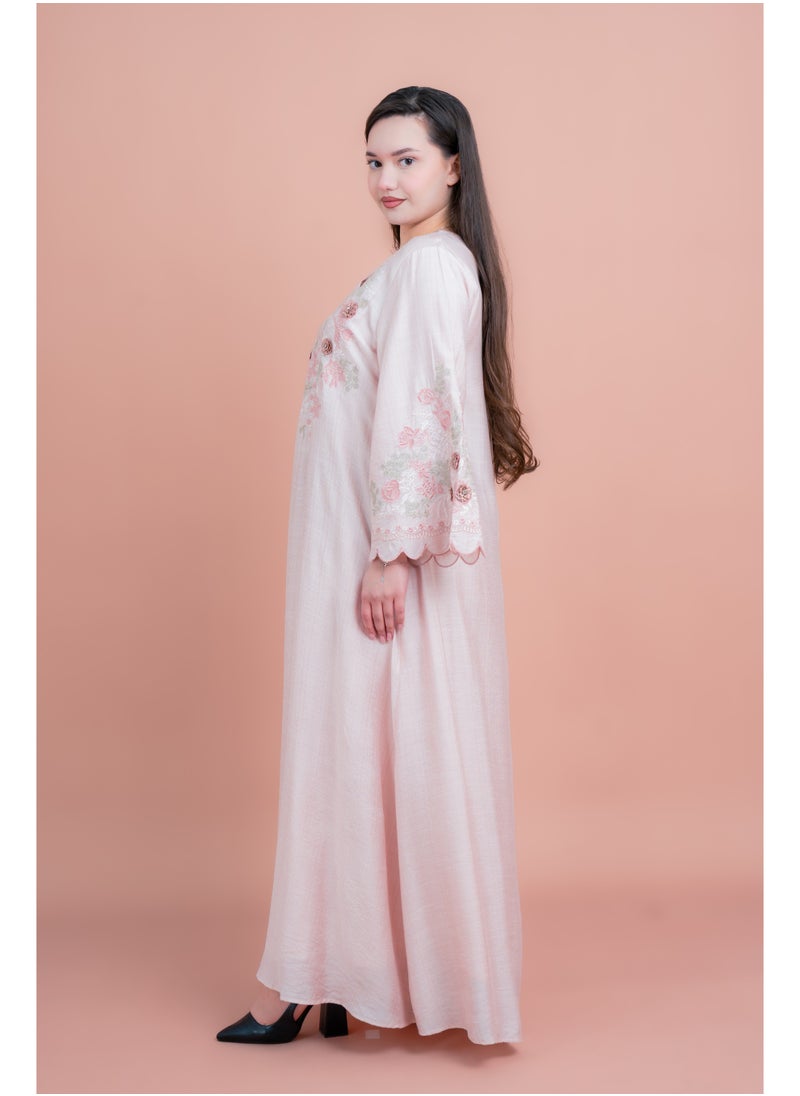 اكسا جلابية عصرية مطرزة  - Image 3