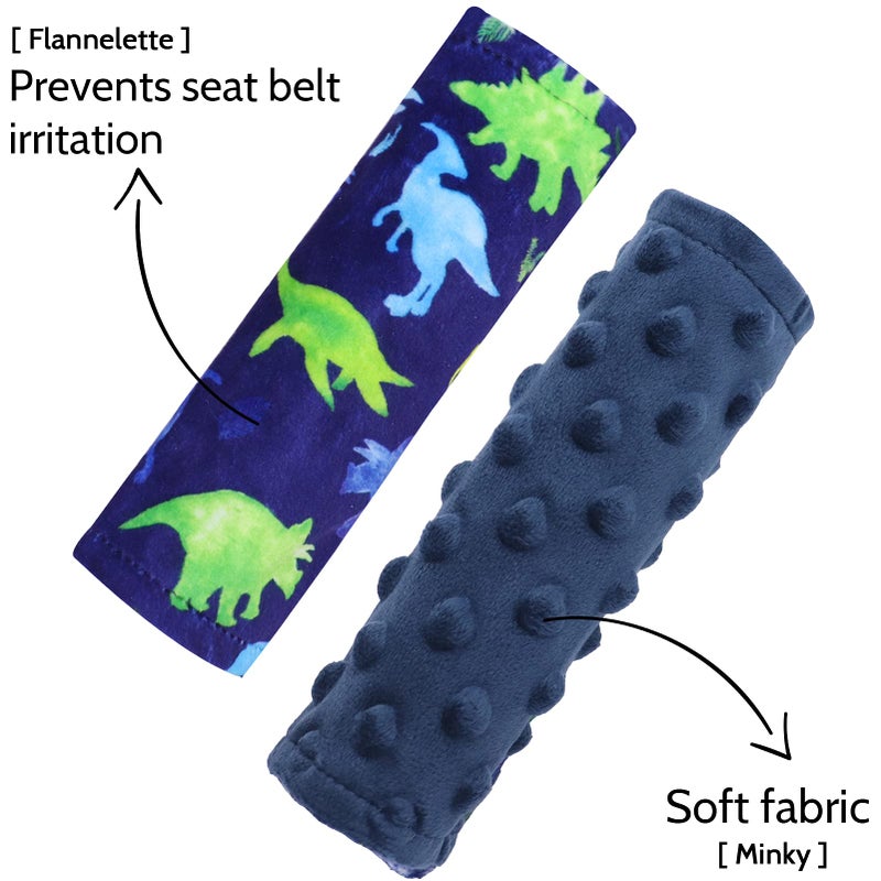 TANOFAR Baby Strap Cover  Stroller Strap Cover  Dinosaur Car Seat Strap Covers  Car Seat Straps Shoulder Pads  2 Pack  Watercolor Pattern  For Baby Toddler Infant Boy Girl - Image 3