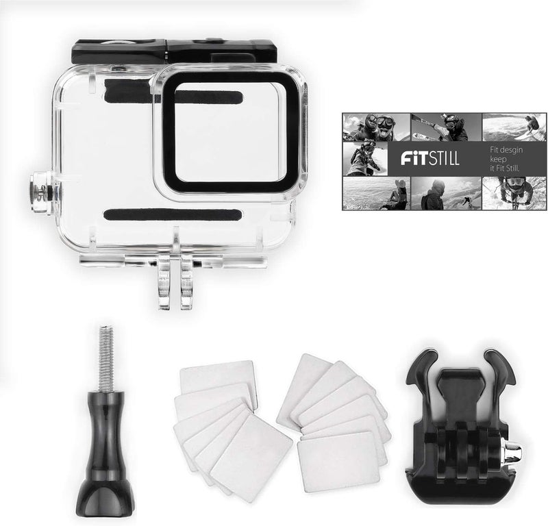 FiTSTILL 148FT/45M Waterproof Housing Case Only for Go Pro Hero 7 White & Silver, Protective Underwater Dive Case Shell Bracket Mount for Go Pro Hero 7 White & Silver Action Camera Accessories - Image 5