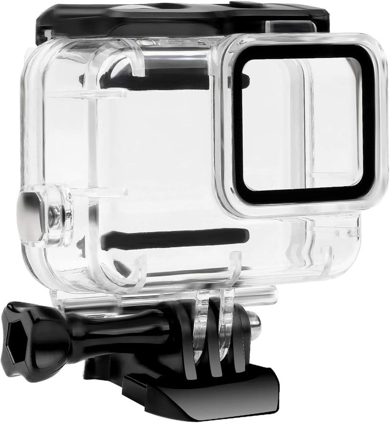 FiTSTILL 148FT/45M Waterproof Housing Case Only for Go Pro Hero 7 White & Silver, Protective Underwater Dive Case Shell Bracket Mount for Go Pro Hero 7 White & Silver Action Camera Accessories - Image 1
