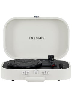 Crosley CR8009B-DU Discovery Vintage Bluetooth in/Out 3-Speed Belt-Driven Suitcase Vinyl Record Player Turntable, Dune