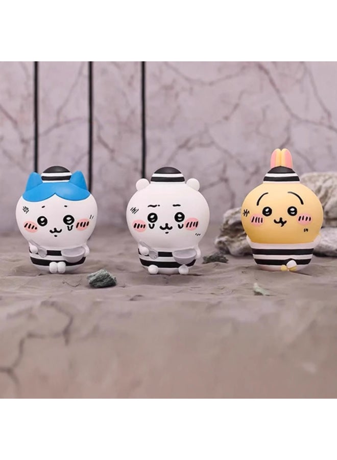 Genuine Jiyka Wow Friends Four Generation Series Blind Box Chiikawa Small Eight Cute Hand-made Gifts-Color:Self-mocking Bear Travel Series Plush Pendant Gashapon Blind Box (please Take 6 Pieces Of The Whole Box)  - Image 4