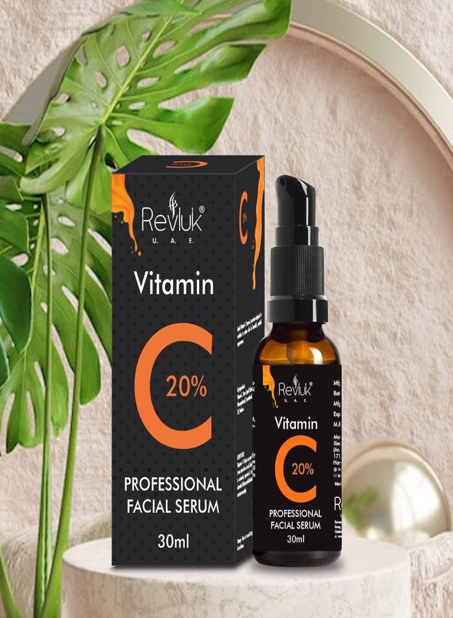 Revluk-Profesional Vitamin C + Hyaluronic Acid - Brightening & Anti‑Ageing Facial Serum Facial Serum For Glowing & Radiant Skin | Dark Spots Uneven Skin Tone|For Dull Skin - 30ml - Image 2