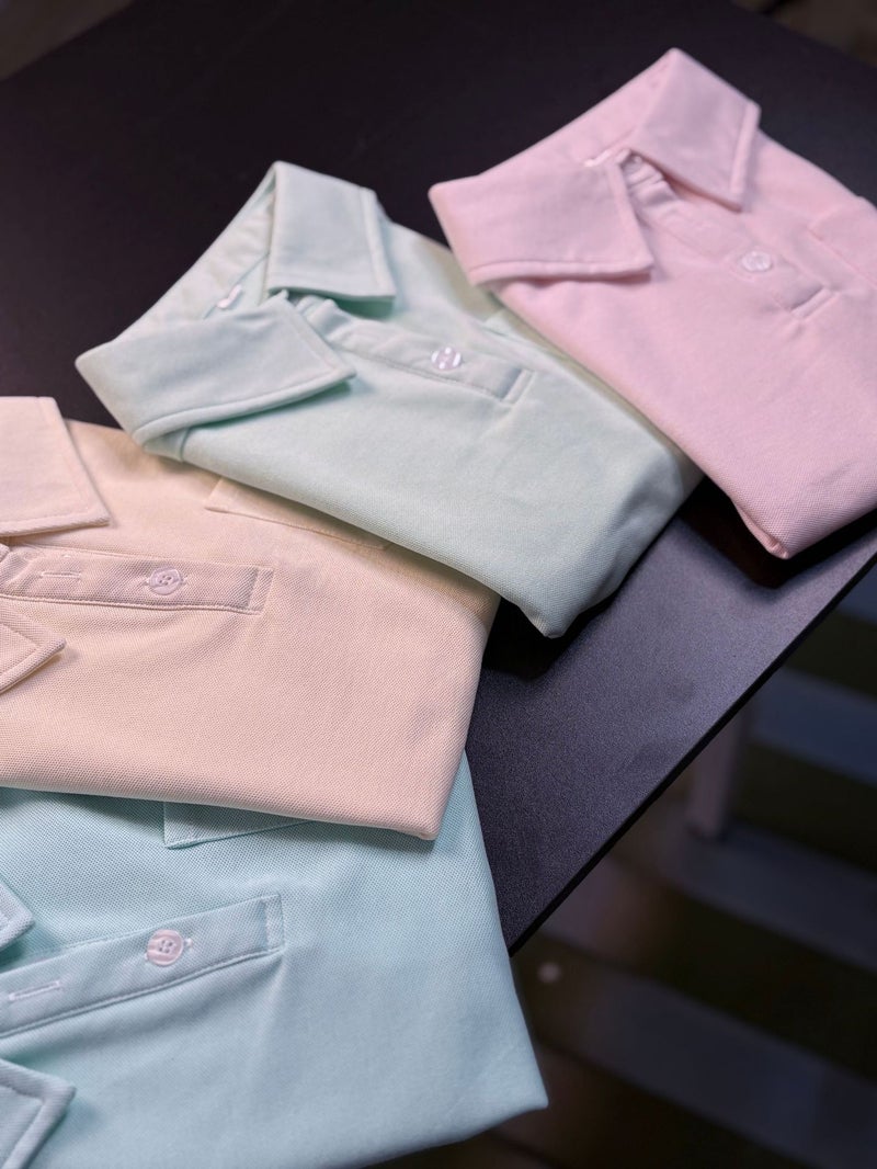 Demi Miao Si Silk Pole Summer Lightweight Short Sleeve Shirt Ice Silk Breathable Non-Iron Slim Fit Casual Business J001 - Image 3