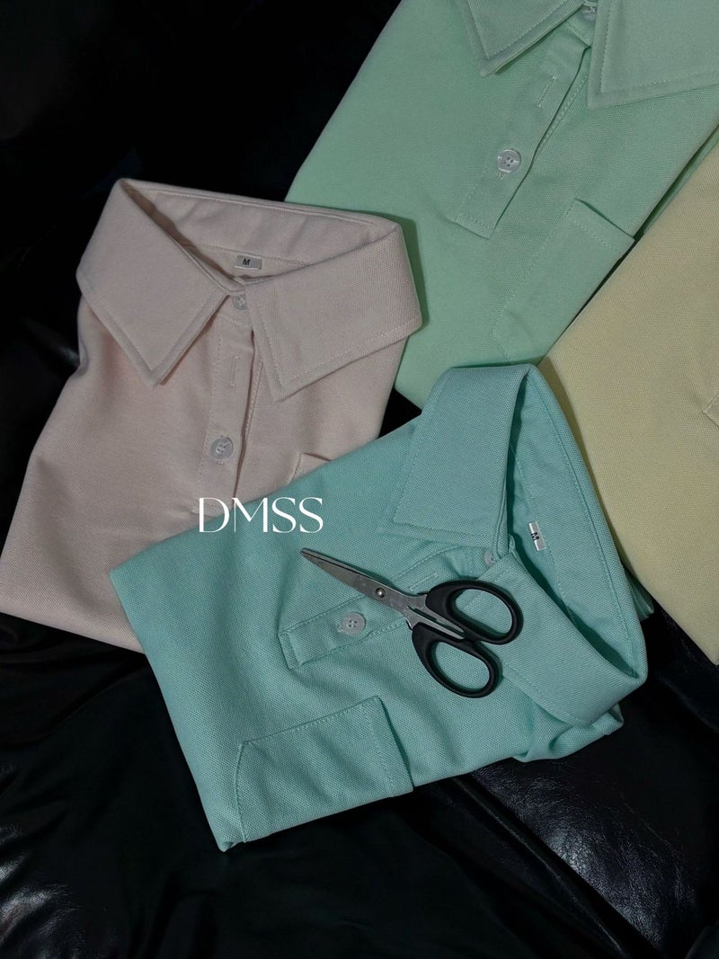 Demi Miao Si Silk Pole Summer Lightweight Short Sleeve Shirt Ice Silk Breathable Non-Iron Slim Fit Casual Business J001 - Image 2