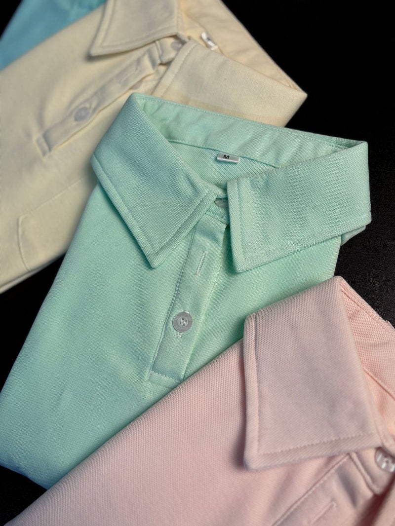 Demi Miao Si Silk Pole Summer Lightweight Short Sleeve Shirt Ice Silk Breathable Non-Iron Slim Fit Casual Business J001 - Image 4