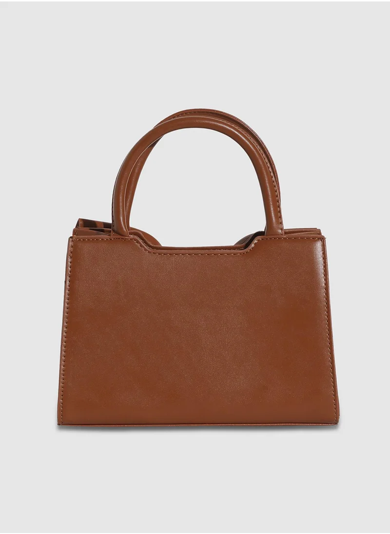 صوص هاوت Bow Mini Handbag - Brown