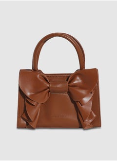 Haute Sauce Bow Mini Handbag - Brown  - Image 1