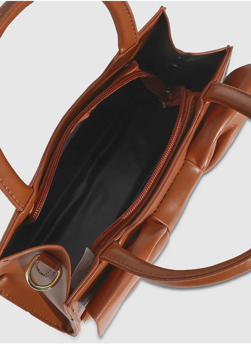 صوص هاوت Bow Mini Handbag - Brown
