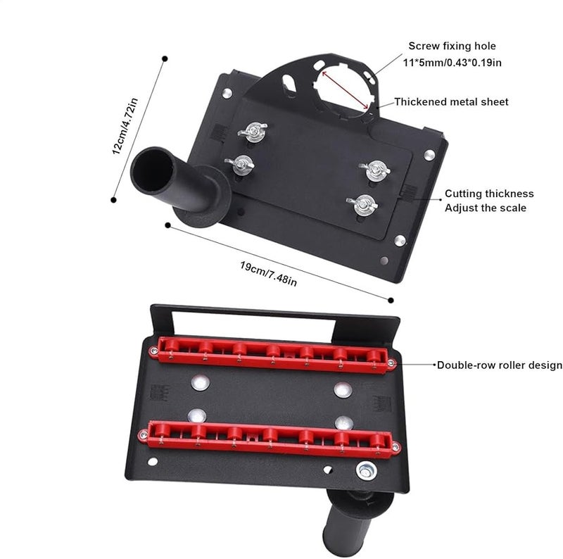 آلة تشطيب البلاط بزاوية 45 درجة 12 ملم أداة قطع زاوية عالية الدقة قابلة للتعديل - Image 4