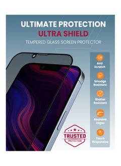 Moxedo Moxedo Ultra Shield Tempered Glass Screen Protector Privacy 9H Hardness Full Coverage Anti-Spy Protection with Auto-Align Easy Applicator Compatible for iPhone 13 Pro Max 6.7 inch  - Image 4