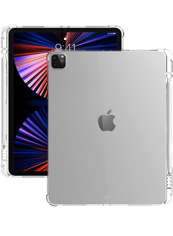 كابتن تيك Protective Case Cover For Apple iPad Pro 12.9 (2021/2020/2018) Clear - Image 2