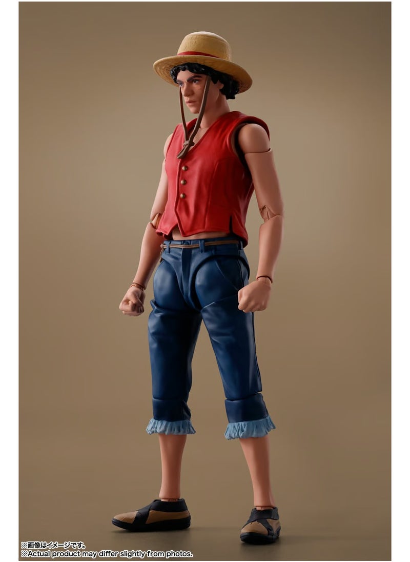 BANDAI TAMASHII - S.H. Figuarts One Piece: A Netflix Series – Monkey D. Luffy Action Figure by Bandai Tamashii Nations - Image 1