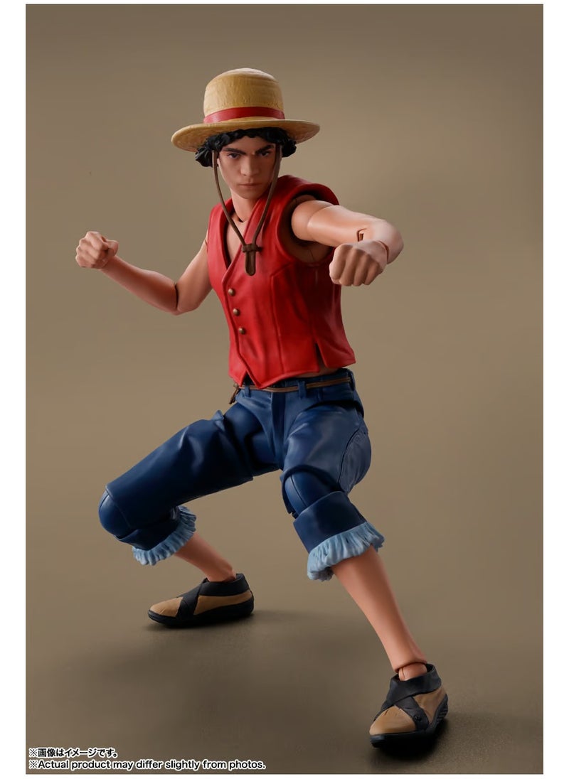 BANDAI TAMASHII - S.H. Figuarts One Piece: A Netflix Series – Monkey D. Luffy Action Figure by Bandai Tamashii Nations - Image 1