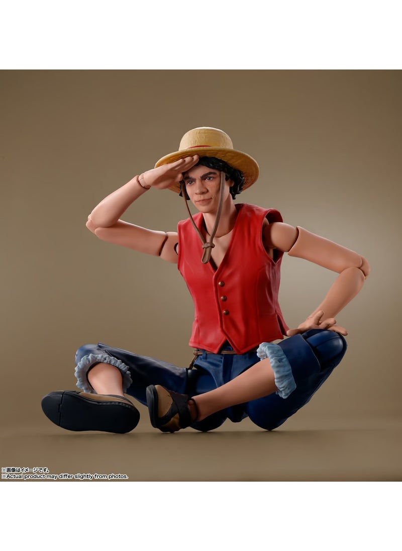 BANDAI TAMASHII - S.H. Figuarts One Piece: A Netflix Series – Monkey D. Luffy Action Figure by Bandai Tamashii Nations - Image 1