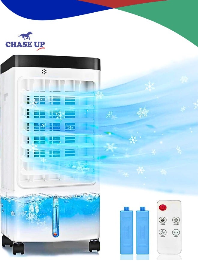 Chase Up Evaporative Air Cooler 3-in-1 Portable Cooling Fan for Summer with Timer & Remote, 3-Speed Oscillating Air Circulator Swamp Cooler, Room Personal Coolers for Bedroom Kitchen Office Indoor Use - Image 1