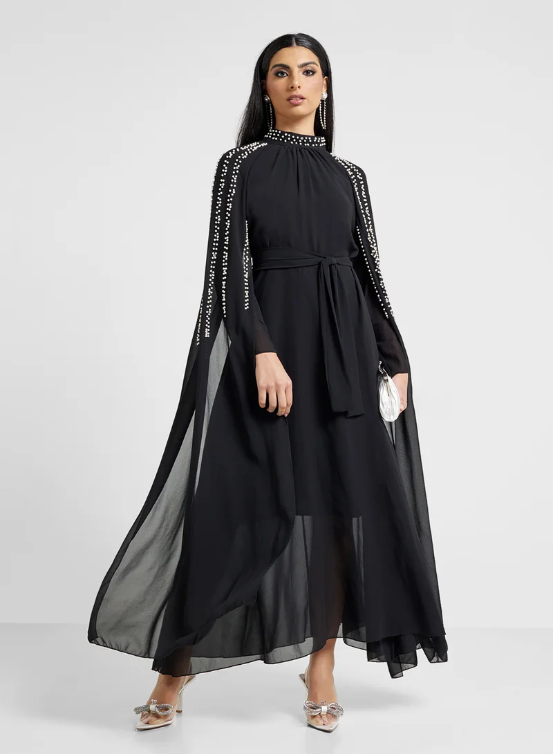 Khizana Embellished Sleeve Dress