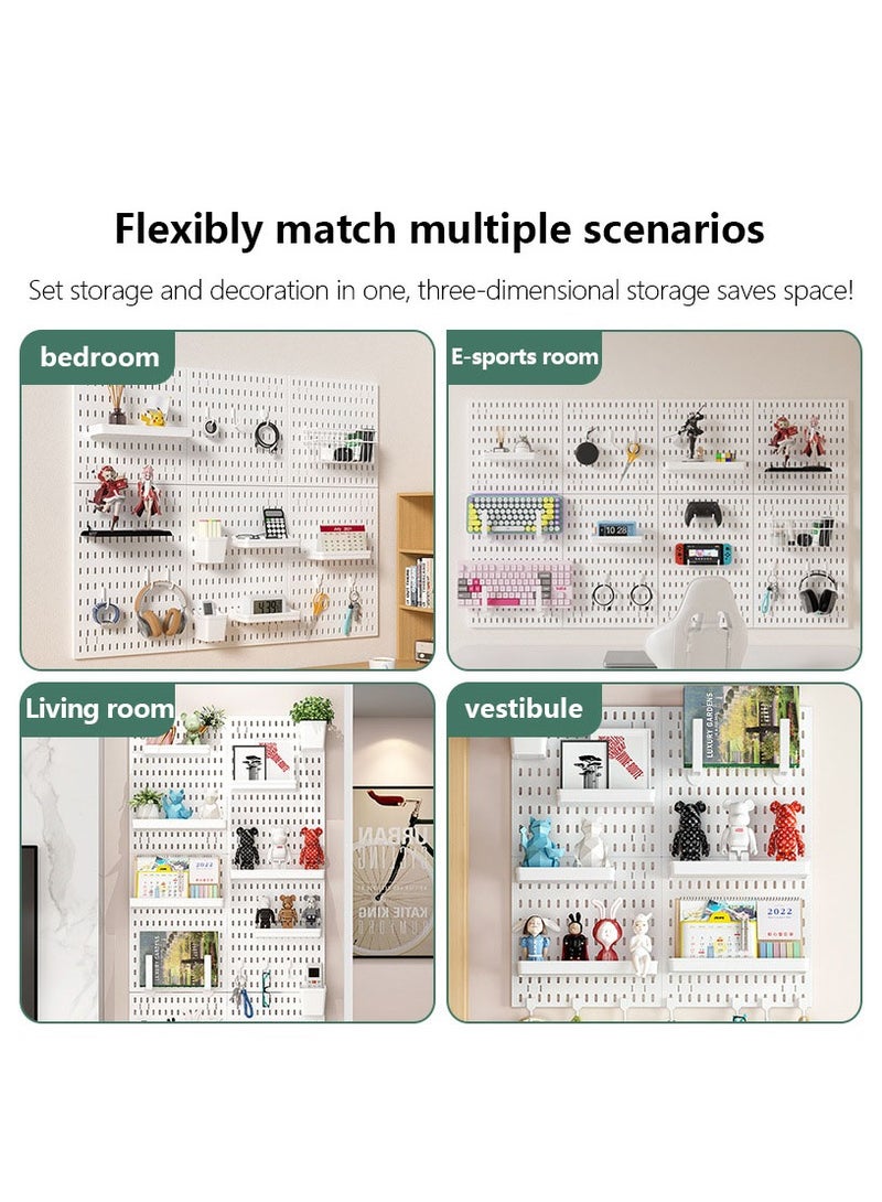 نهر قو مجموعة أدوات تنظيم الحائط من بيجبورد، لوحة ربط للعرض على الحائط، 4 قطع وحدات معلقة لمنظم الحائط، مناسبة لتخزين الحائط، تشطيب الفنون والحرف اليدوية، عرض زخرفي - Image 3