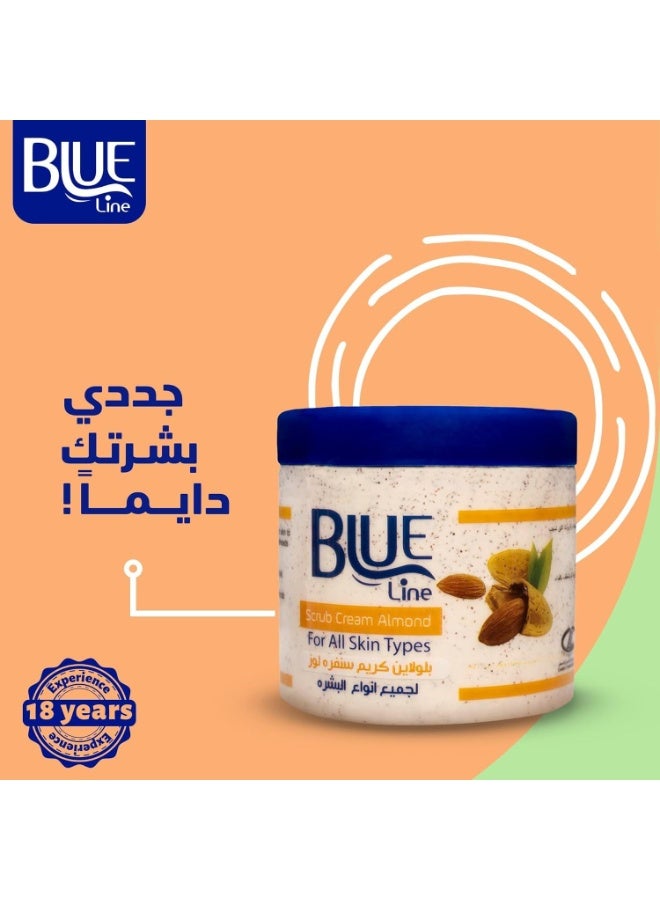 بلو لاين كريم مقشر للوجه برائحة المشمش 300 غرام - Image 3