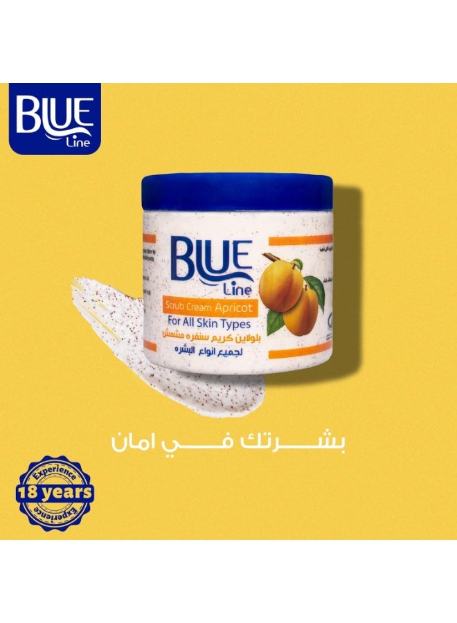 بلو لاين كريم مقشر للوجه برائحة المشمش 300 غرام - Image 4