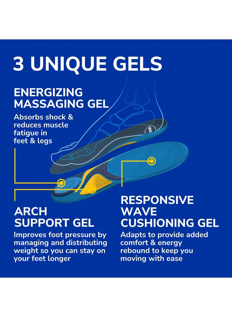 Dr. Scholl's Energizing Comfort Everyday Insoles With Massaging Gel Womens Size 6-10 1 Pair - Image 5