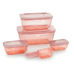 DOLIVA 5 Pcs Kitchen Food Container Meat Storage Box Fridge & Freezer Fish Storage Basket Food Container - Plastic Bowl Package Containers, 5 pcs (150 ml, 290 ml, 580 ml,1700 ml, 2700 ml/Multicolor) - Image 2