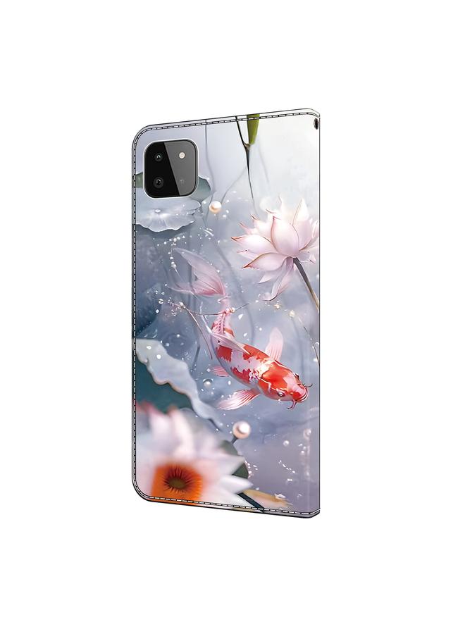 S-TOP Case For Samsung Galaxy A22 5G Crystal Painted Leather Phone case - Image 3