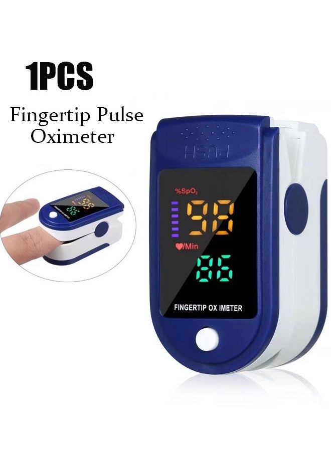 ZVEV Fingertip Pulse Oximeter LED Display Blood Oxygen Saturation & Heart Rate Monitor Fingertip SpO2 Measurement Meter for Home Outdoor Sports  - Image 1