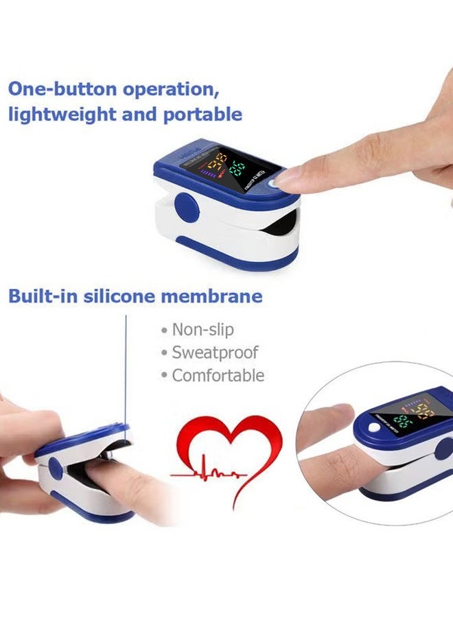 ZVEV Fingertip Pulse Oximeter LED Display Blood Oxygen Saturation & Heart Rate Monitor Fingertip SpO2 Measurement Meter for Home Outdoor Sports  - Image 3