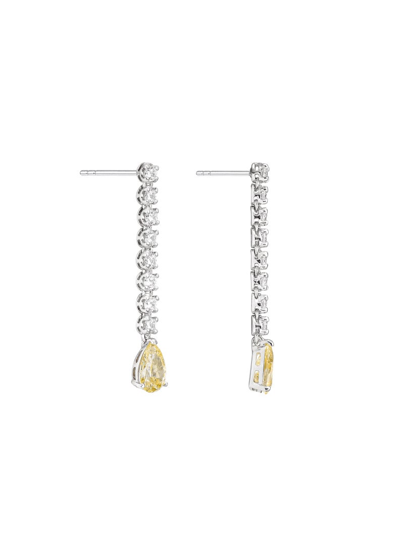 AWNL - Yellow Zircon Dangle Earrings for Women Gift for Wife - Image 1