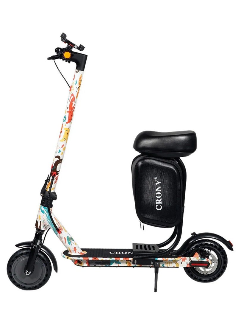 كروني سكوتر كهربائي للأطفال M365، 500 واط، بطارية 36 فولت 7.8 أمبير/ساعة، سرعة آمنة من 25 إلى 35 كم/ساعة، مدى قيادة طويل من 15 إلى 20 كم، سكوتر كهربائي خفيف الوزن قابل للطي للأولاد والبنات، مقود قابل للتعديل، مصابيح LED، هيكل قوي، حمولة 120 كجم، تسارع سلس مناسب للمبتدئين، نظام فرامل ثابت، تصميم ممتص للصدمات، سكوتر كهربائي محمول صغير الحجم للمراهقين والأطفال، مقعد M365 مع نظام تعليق على شكل زهرة قطة - Image 1