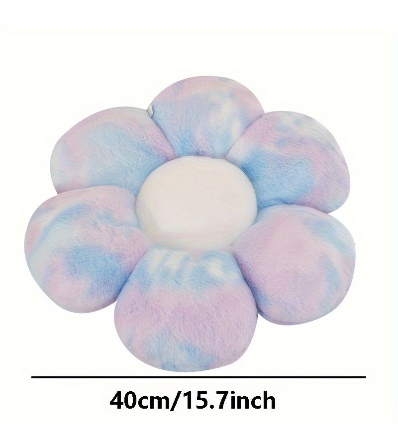 White And Black B Cosy Flower Shaped Plush Pillow Hypoallergenic Sofa Cushion - Image 3
