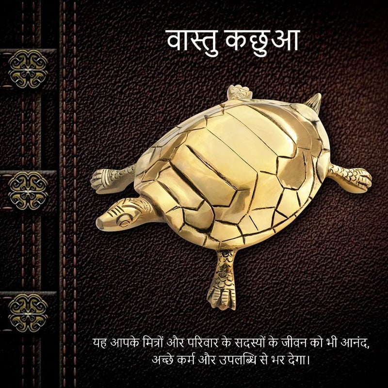 TREE MAISON CORONATING HOMES Brass Vaastu Tortoise Weight 1120 Gram Approx Size 22 x 12 cm Turtle Kachua Feng Shui Maha Vastu Shastra Remedies Home Decor Good Luck Pack of 1 - Image 4