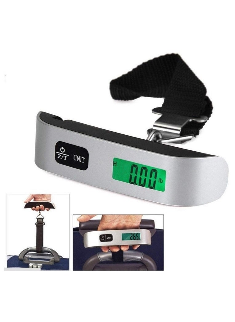 Generic Digital Travel Luggage Scale - Portable Handheld Digital Baggage Scale with LCD Screen, 50kg/110lbs - Electronic Travel Scale for Suitcases and Bags - Lightweight Digital Weighing Scale for Luggage.  - Image 1