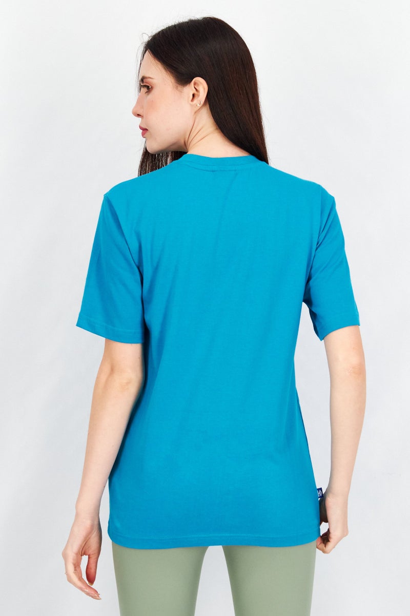 umbro Women Sportswear Fit Embroidered Logo T-Shirt, Sky Blue - Image 3