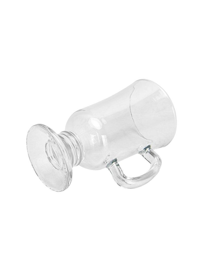 Fissman 2pc Coffee Glass Mug Set 350ml for Latte, Iced Coffee, Tea, And Hot Choco - Image 5