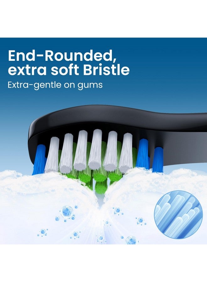Harobey Replacement Toothbrush Heads 10 Pack Compatible with Bitvae Daily D2 Rechargeable Toothbrush, for D2 Toothbrush Heads Refills, Black - Image 4