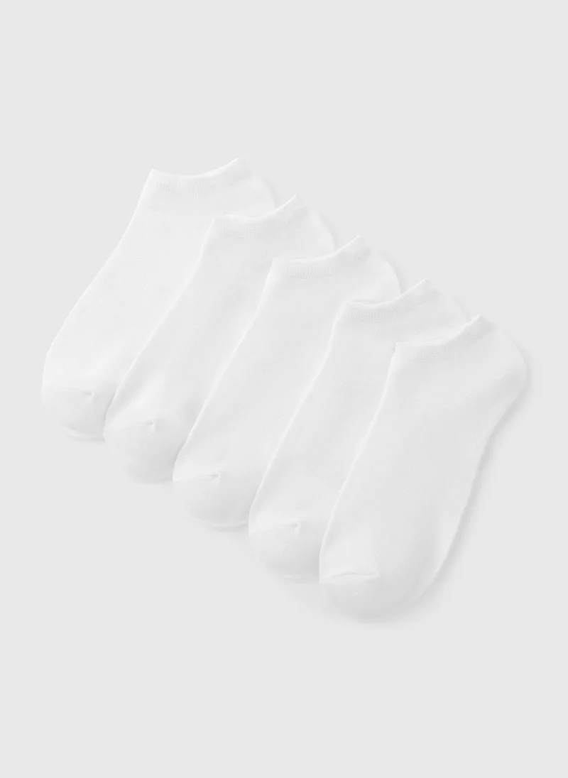 ماتلان 5 Pack White Trainer Socks