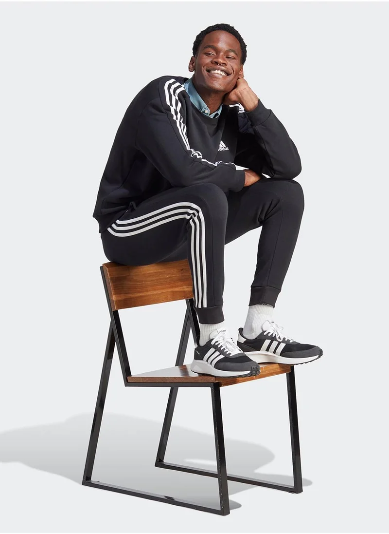 اديداس Essentail Fleece 3 Stripe Sweatpants