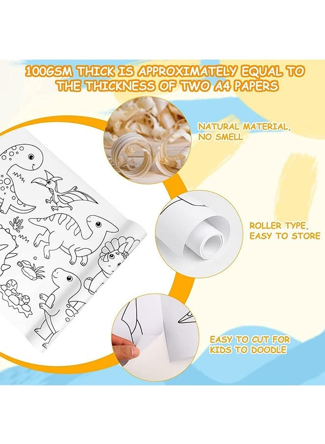 Muyixin قطعتان من ورق التلوين لرسم الأطفال مع 24 قلمًا ملونًا - Image 4