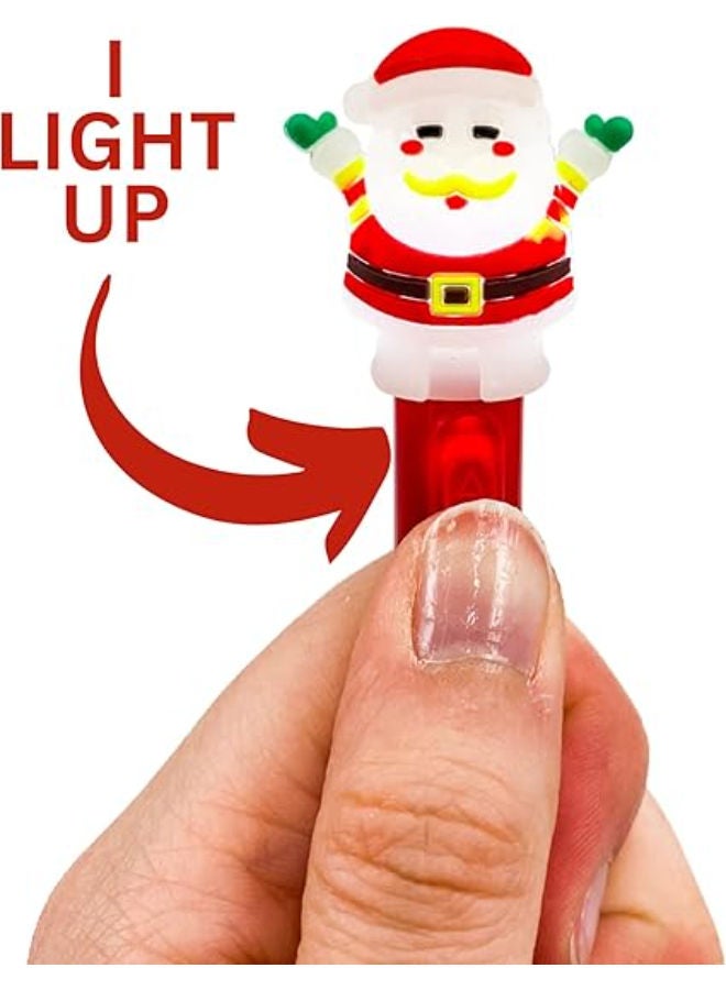 أقلام حبر جل مضيئة لعيد الميلاد، عبوة من 3 قطع - Image 2