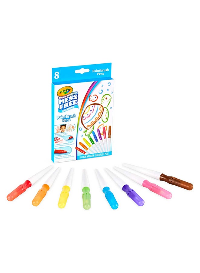 Crayola أقلام فرشاة الطلاء العجيبة – 8 أقلام طلاء خالية من الفوضى للأطفال، أعمار 3 سنوات فما فوق - Image 1