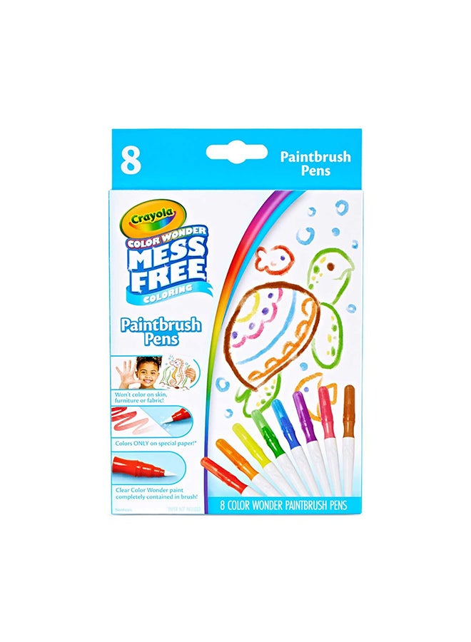Crayola أقلام فرشاة الطلاء العجيبة – 8 أقلام طلاء خالية من الفوضى للأطفال، أعمار 3 سنوات فما فوق - Image 2