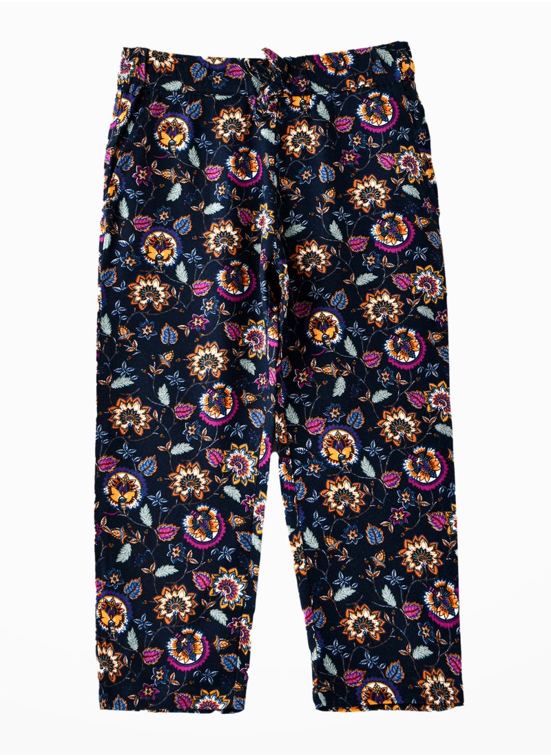 Jelliene Girls All Over Printed Woven Pants 100% Viscose, Soft and Flowy Pants for Girls  - Image 1
