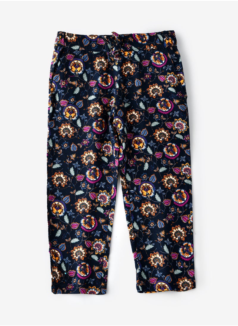 Jelliene Girls All Over Printed Woven Pants 100% Viscose, Soft and Flowy Pants for Girls  - Image 2
