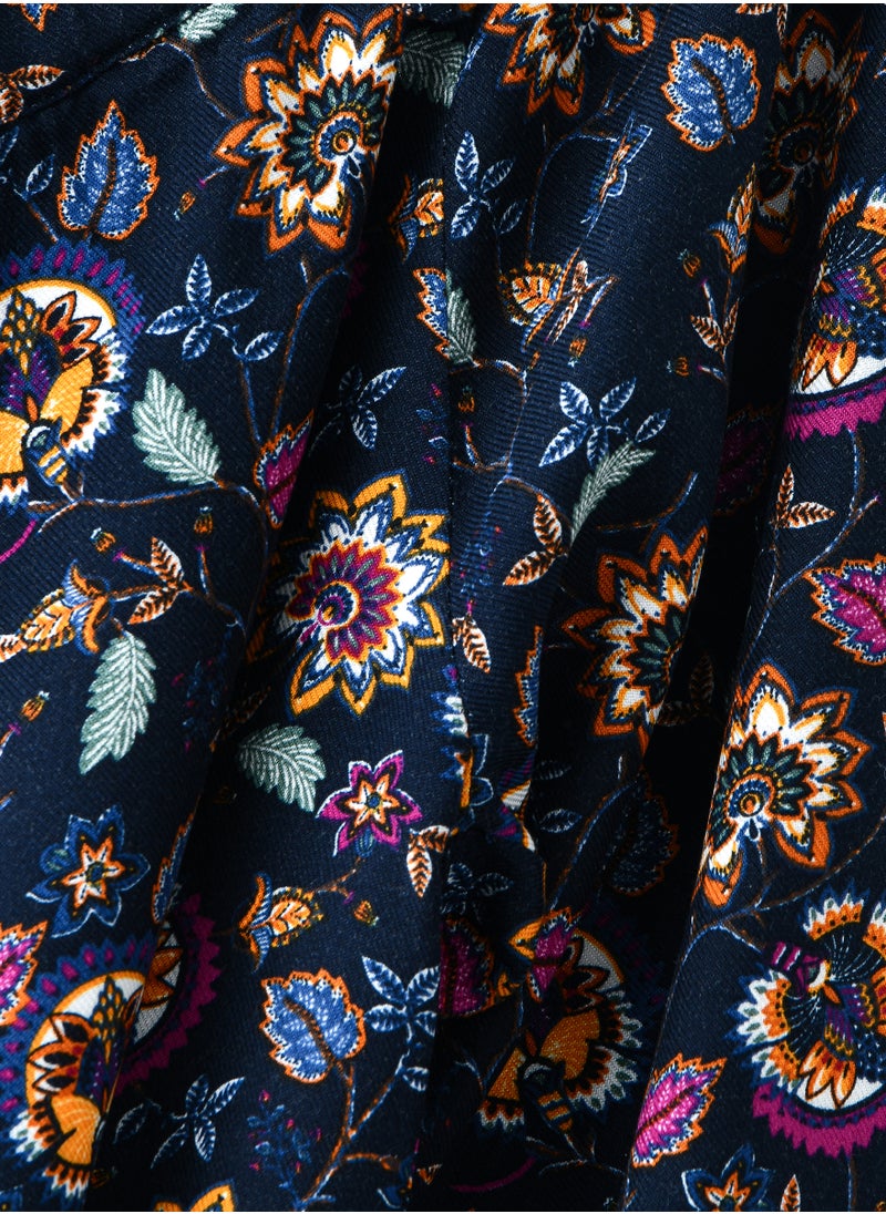 Jelliene Girls All Over Printed Woven Pants 100% Viscose, Soft and Flowy Pants for Girls  - Image 3